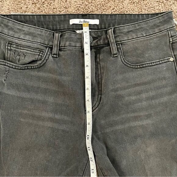 Sam Edelman Black Distressed Straight Leg High Rise Denim Jeans SZ 10/30 BNWT - Picture 8 of 16